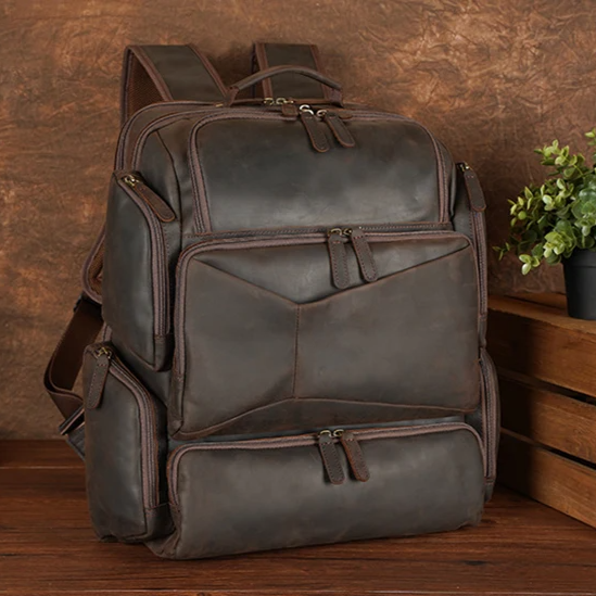 Mochila de Couro para Notebook 17" Torvian - Vestia