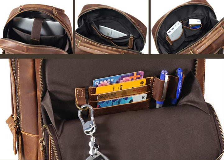 Mochila para Notebook 15,6" Couro Legitimo Navier - Vestia