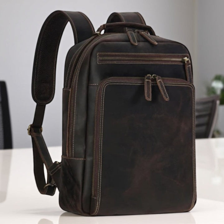 Mochila para Notebook 15,6" Couro Legitimo Navier - Vestia