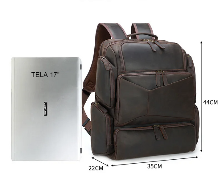 Mochila de Couro para Notebook 17" Torvian - Vestia