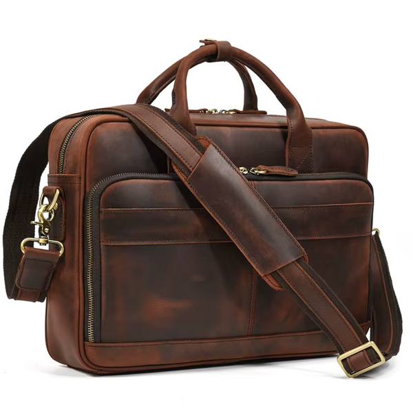 Maleta em couro legítimo Executiva Delvor - Vestia