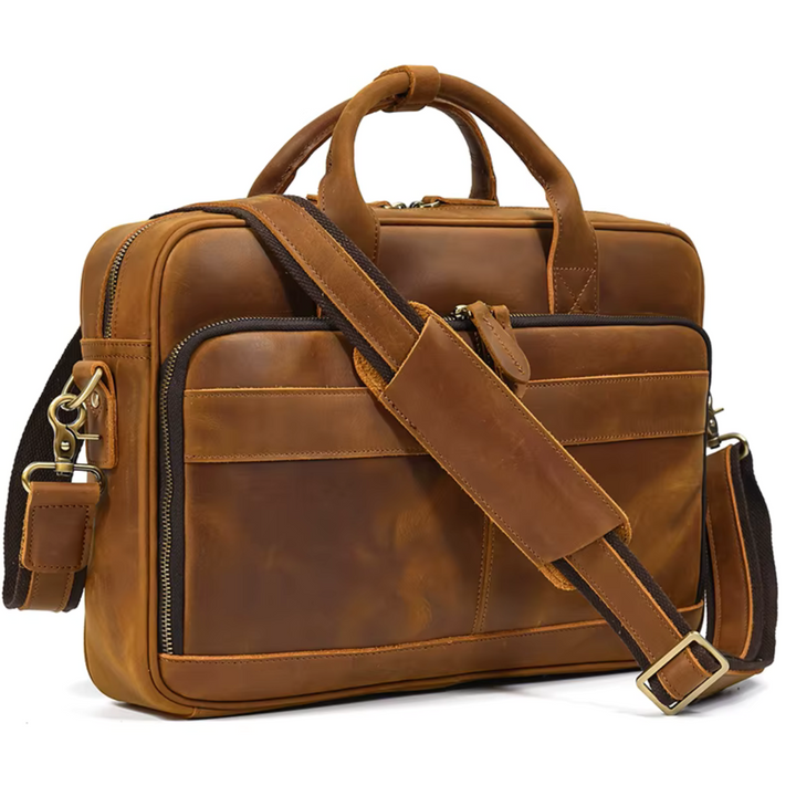 Maleta em couro legítimo Executiva Delvor - Vestia