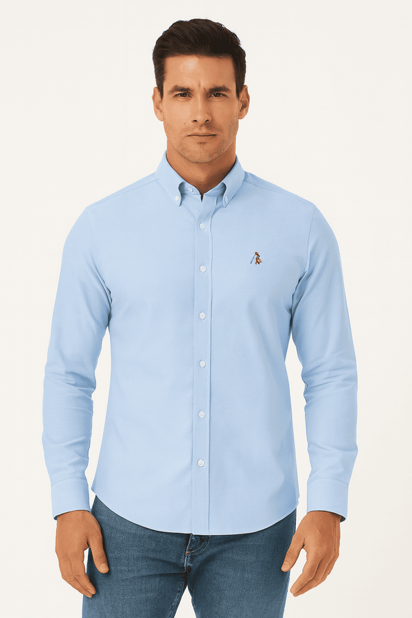 Camisa Masculina Vestia Bordada