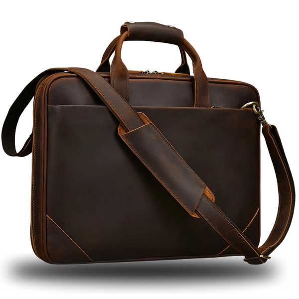 Maleta masculina Executiva em Couro genuíno Carvion - Vestia