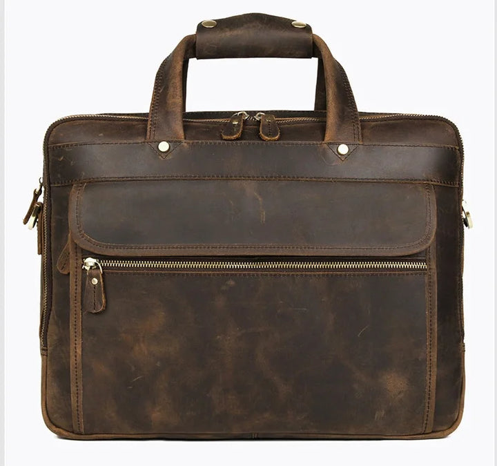 Maleta de couro legítimo Executiva Lorvenn - Vestia