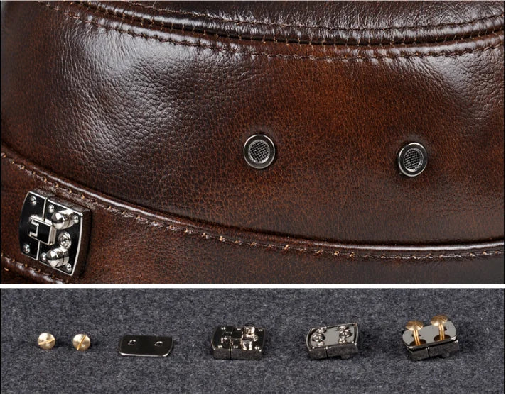 Boné em Couro VELORE Masculino - Vestia