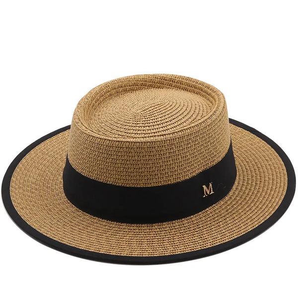 Chapéu de palha verão com fita - VESTIA
