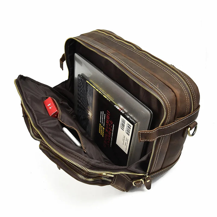 Maleta Executiva em Couro Legítimo Belvorn - Vestia