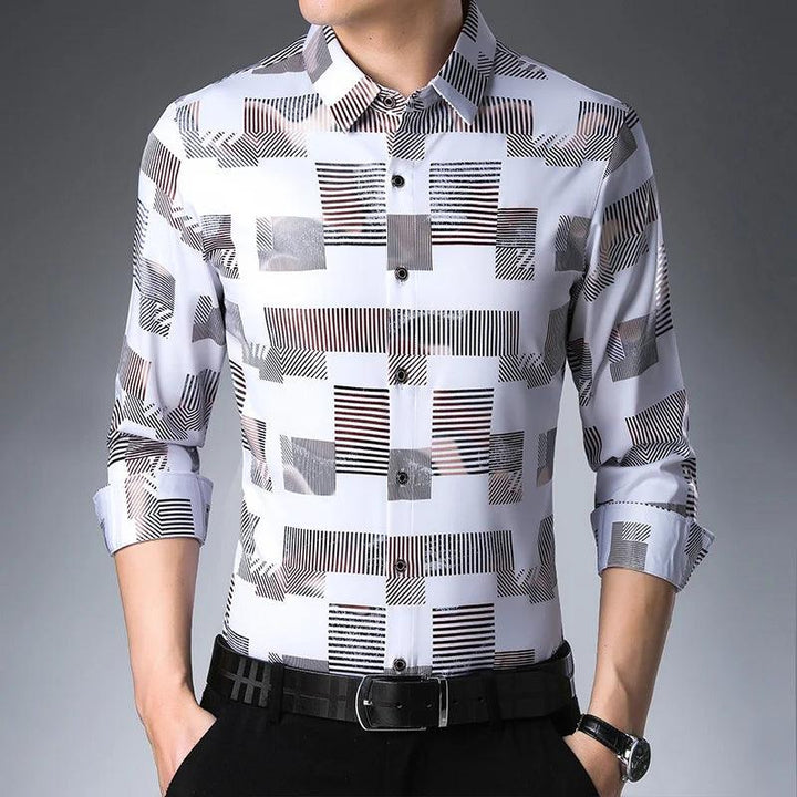 Camisa Slim Casual manga longa - VESTIA