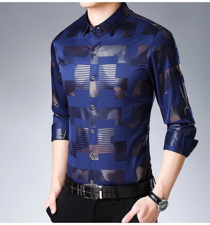 Camisa Slim Casual manga longa - VESTIA