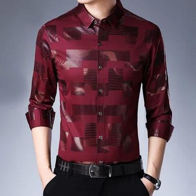 Camisa Slim Casual manga longa - VESTIA