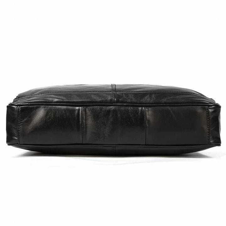 Maleta Executiva Couro Genuíno Envernizado Dallas - Vestia