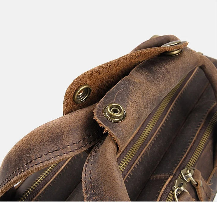 Maleta de couro legítimo Executiva Lorvenn - Vestia