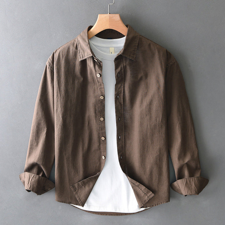 Camisa manga longa algodão e linho Marviel - Vestia