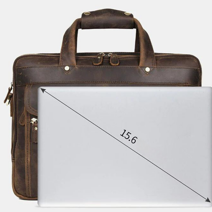 Maleta de couro legítimo Executiva Lorvenn - Vestia