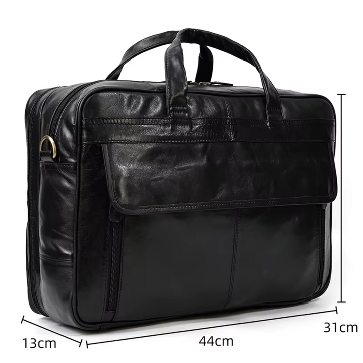 Maleta Executiva Couro Genuíno Black Bull - Vestia