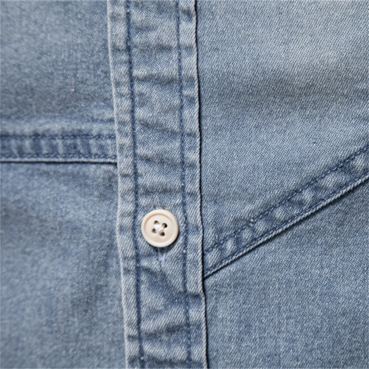 Camisa jeans masculina Slim Vestia - Vestia