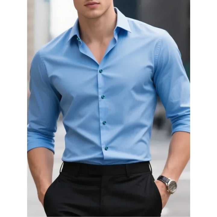 CAMISA MANGA LONGA CASUAL SLIM - Vestia