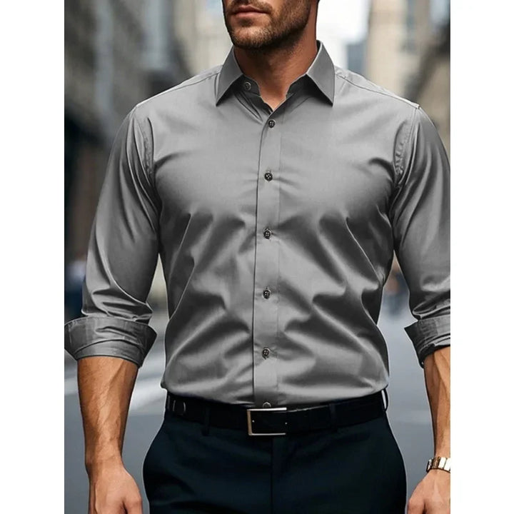 CAMISA MANGA LONGA CASUAL SLIM - Vestia