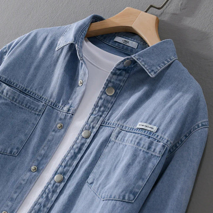 Camisa Jeans azul vintage Brelton - Vestia