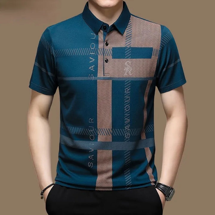 Camisa polo masculina Viaour manga curta - VESTIA