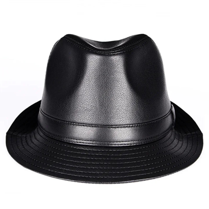 Chapeu Fedora em couro legítimo Stilus - Vestia
