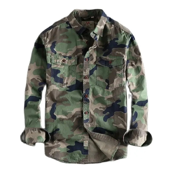 Camisa camuflada cargo casual MARLENO - Vestia