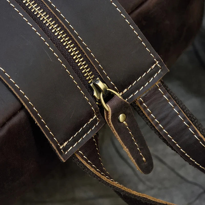 Mochila de Couro Genuíno 14" Noriel - Vestia