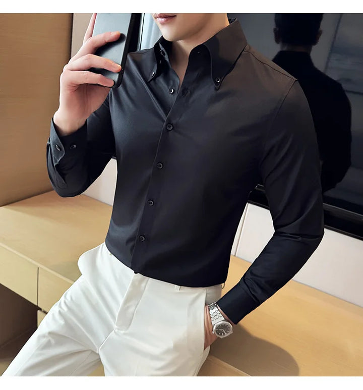 Camisa Casual Versátil Manga Longa - Vestia