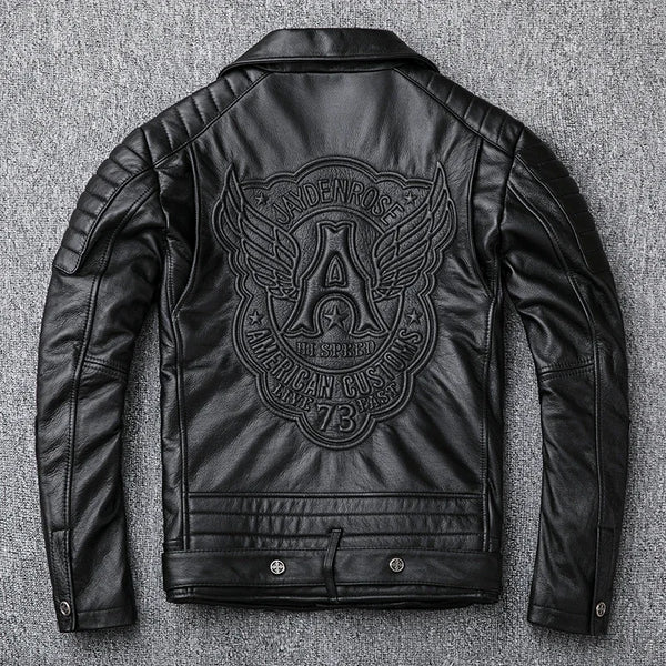 Jaqueta masculina couro motocilista ZENITH ROAD