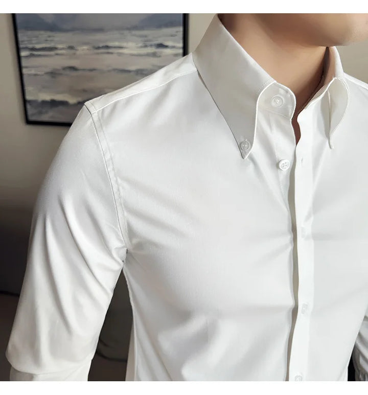 Camisa Casual Versátil Manga Longa - Vestia