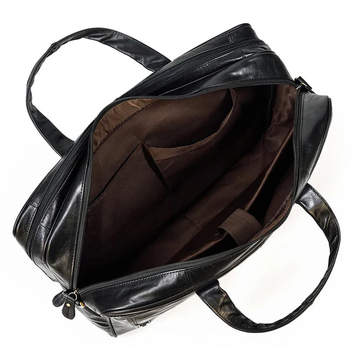 Maleta Executiva Couro Genuíno Black Bull - Vestia