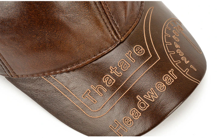 BONÉ EM COURO LEGÍTIMO MARLION - Vestia