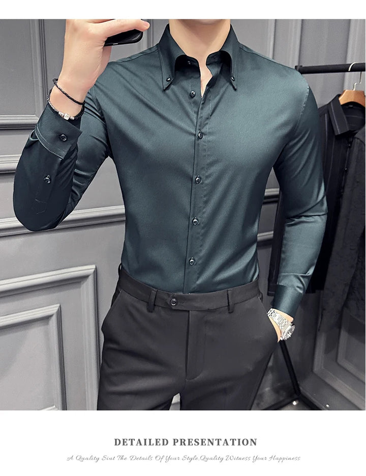 Camisa Masculina Slim Social TORVENS - Vestia