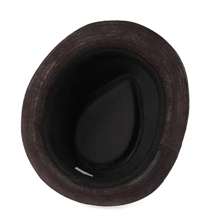 Chapeu em couro fedora Vestia - Vestia