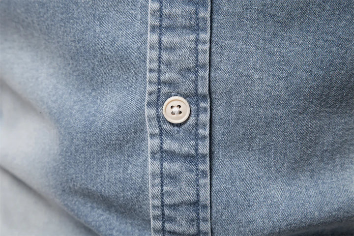 Camisa jeans masculina Slim Vestia - Vestia