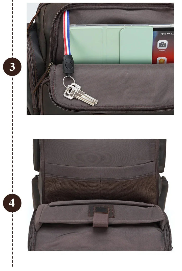 Mochila de Couro para Notebook 17" Torvian - Vestia