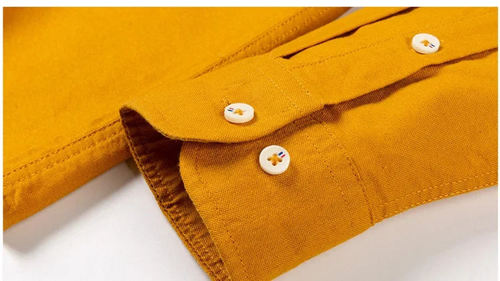 Camisa Masculina Oxford Manga Longa - Vestia