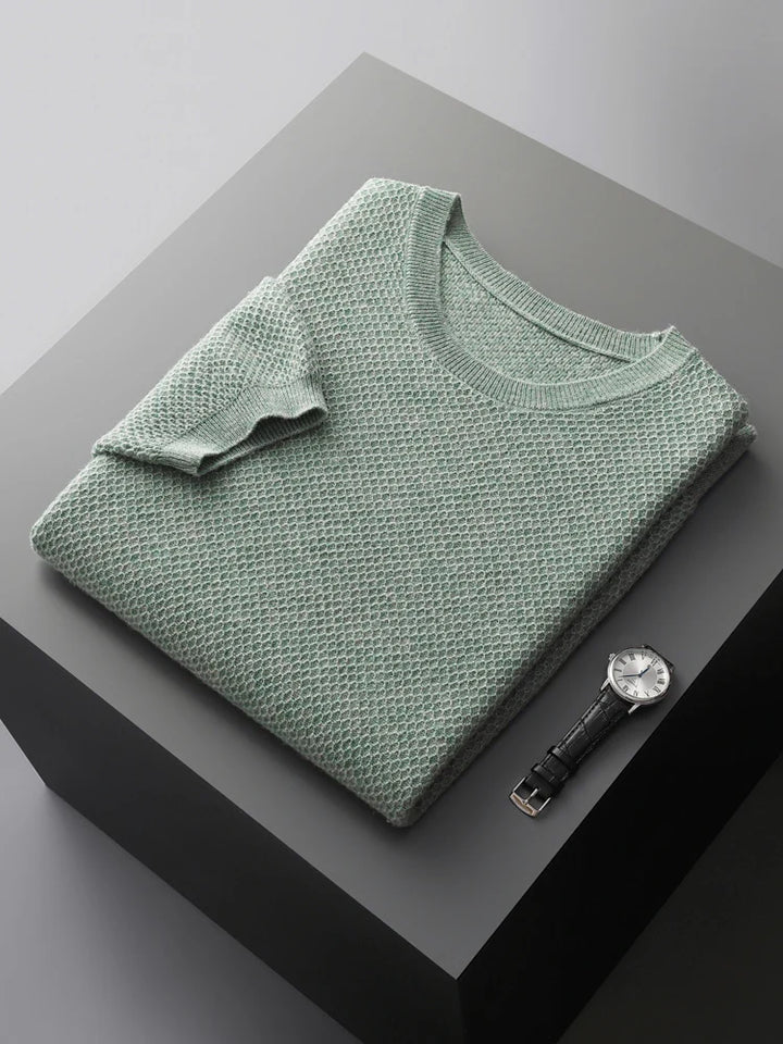 Camiseta em lã merino manga curta Cortain - Vestia