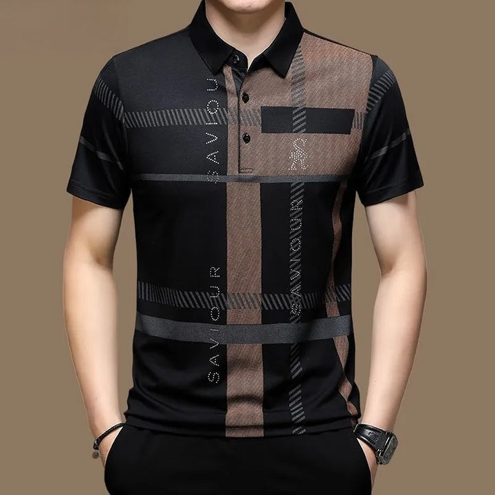 Camisa polo masculina Viaour manga curta - VESTIA