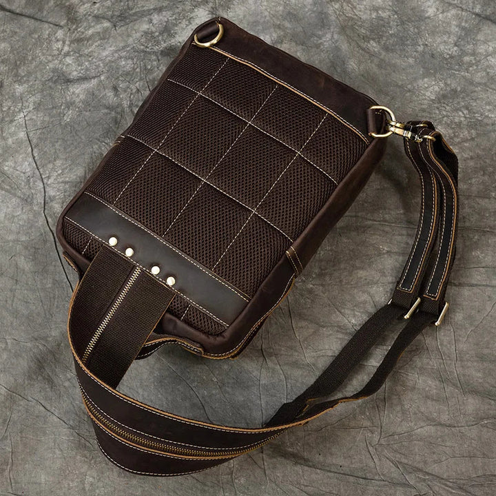 Mochila de Couro Genuíno 14" Noriel - Vestia