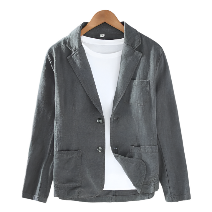 Blazer de couro formal em linho Lusant - Vestia