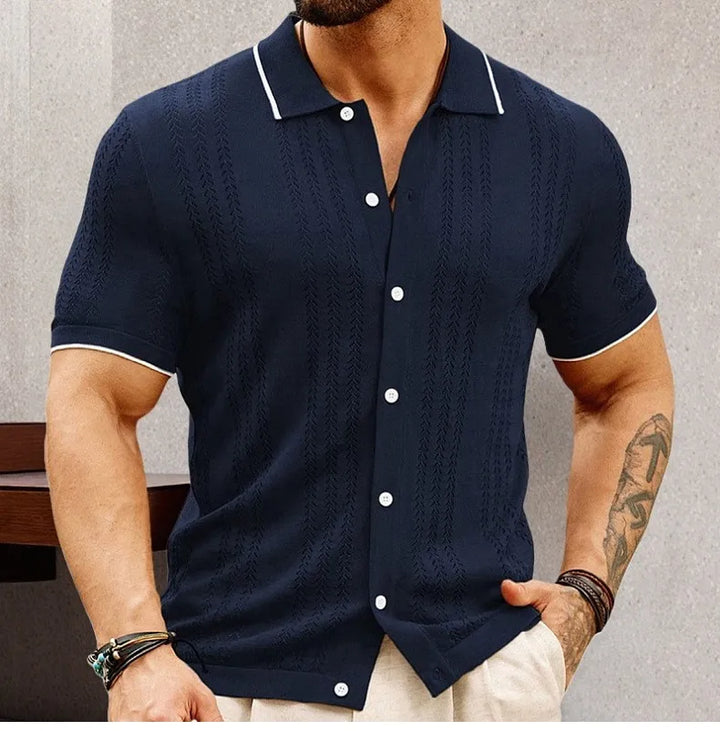 Polo masculina malha Sorien - Vestia