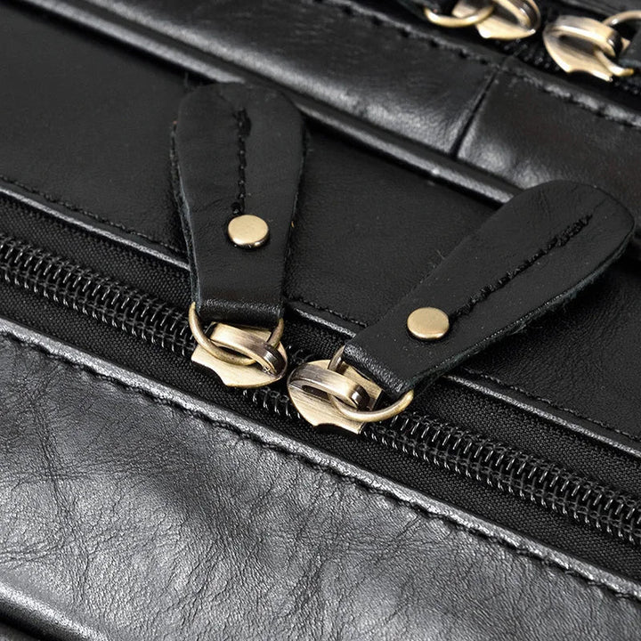 Maleta Executiva Couro Genuíno Black Bull - Vestia