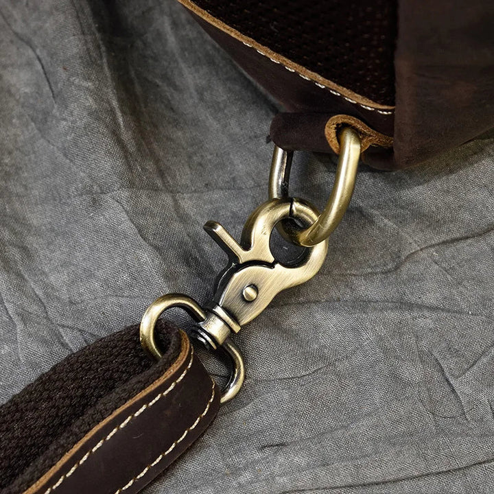 Mochila de Couro Genuíno 14" Noriel - Vestia