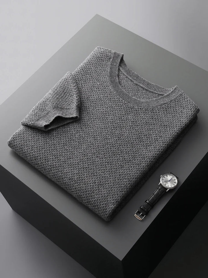 Camiseta em lã merino manga curta Cortain - Vestia