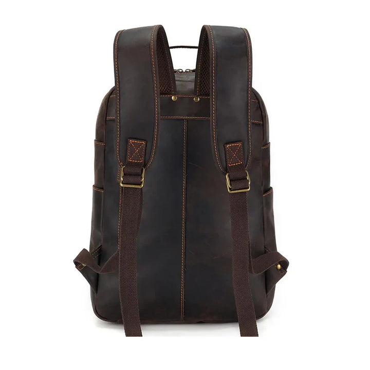 Mochila de Couro Genuíno Luxo Cavren - Vestia