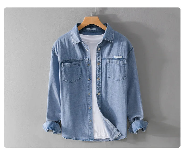 Camisa Jeans azul vintage Brelton - Vestia