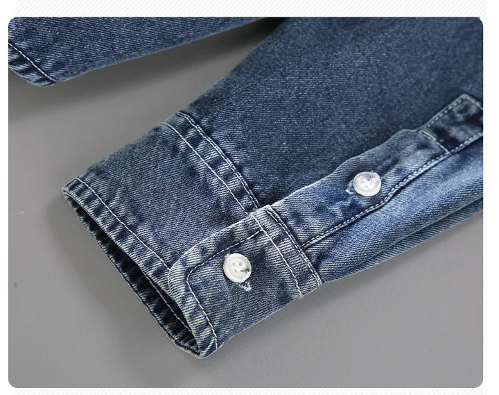 Camisa Jeans manga longa Almaren - Vestia