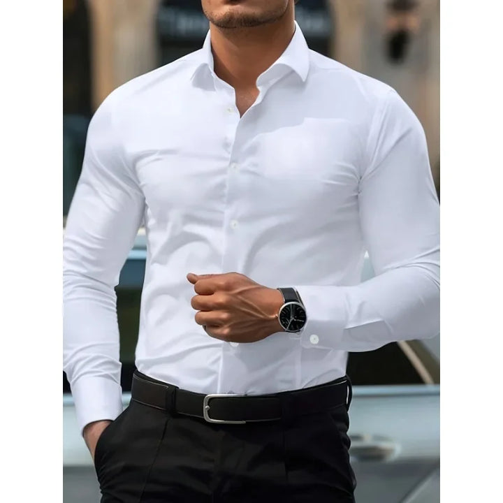 CAMISA MANGA LONGA CASUAL SLIM - Vestia